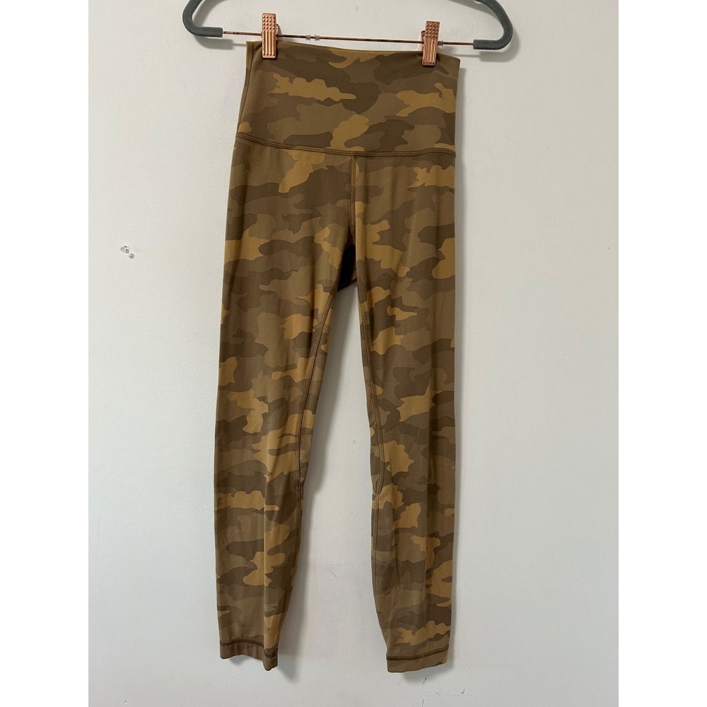 Lululemon Align High-Rise Pant Women 4 Heritage 365 Camo Beige Leggings